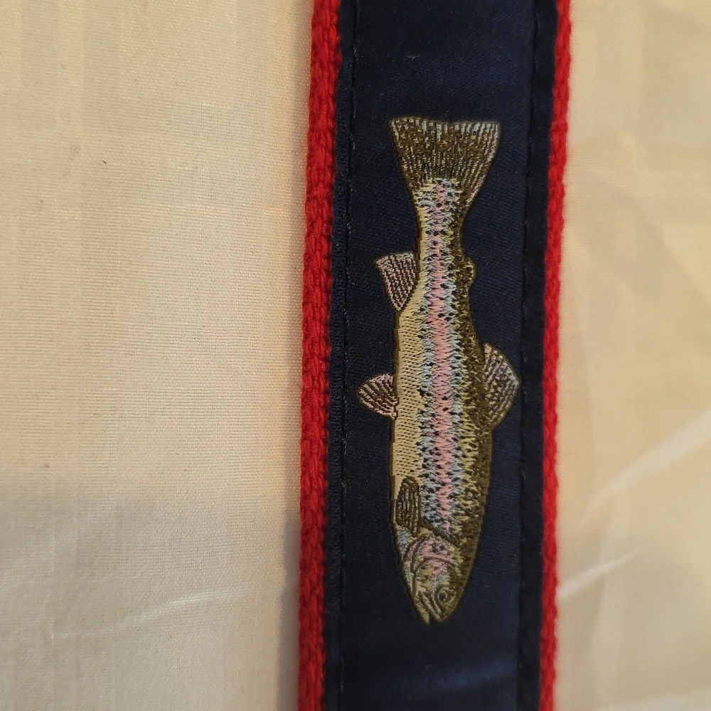 Youth Red and Blue Fish Design Belt